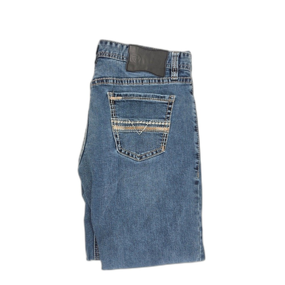 Rock & Roll Denim Revolver Slim Fit Straight Jeans Blue Mens 32x28 (Tag 32x30)